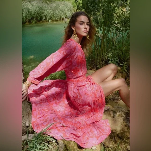 Piti Cuiti Vibrant Pink Maxi Dress - Picture 4 of 5